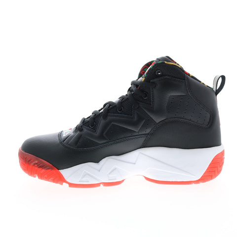 Fila MB 1BM01264-041 Mens Black Leather Basketball Inspired Sneakers Shoes