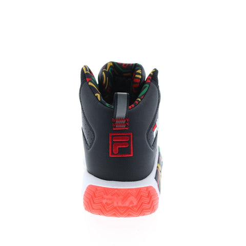 Fila MB 1BM01264-041 Mens Black Leather Basketball Inspired Sneakers Shoes