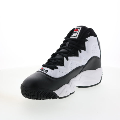 Fila MB 1BM01267-014 Mens Black Leather Lace Up Lifestyle Sneakers Shoes
