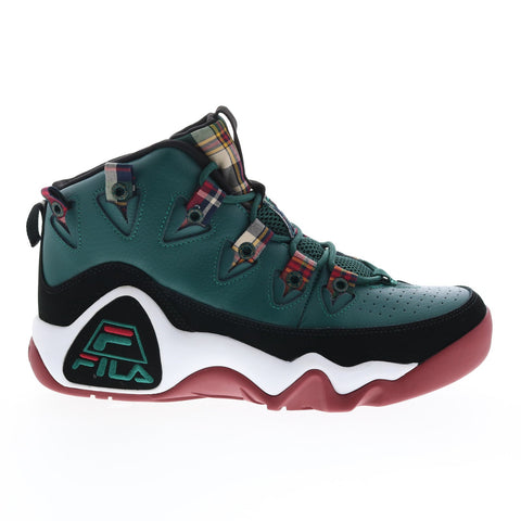 Fila Grant Hill 1 Mens Green Leather Lace Up Athletic Basketball Shoes