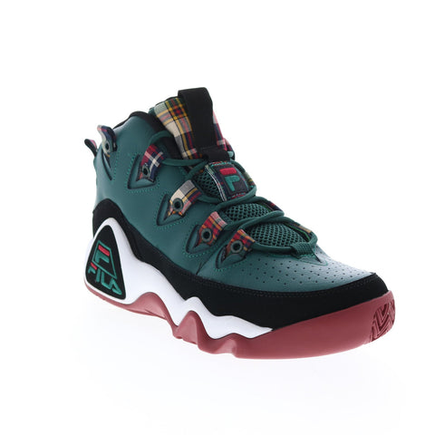 Fila Grant Hill 1 Mens Green Leather Lace Up Athletic Basketball Shoes