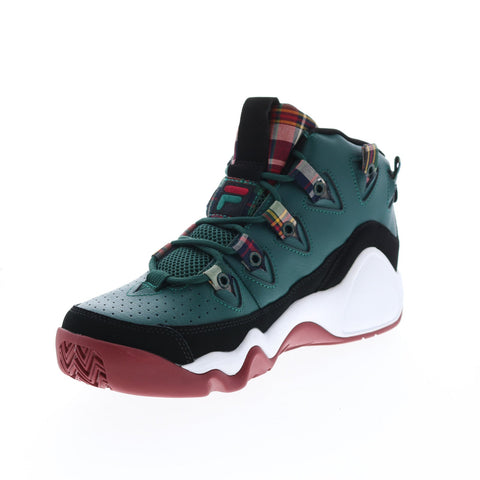 Fila Grant Hill 1 Mens Green Leather Lace Up Athletic Basketball Shoes