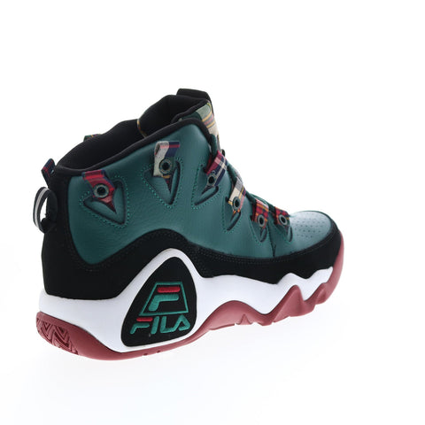 Fila Grant Hill 1 Mens Green Leather Lace Up Athletic Basketball Shoes