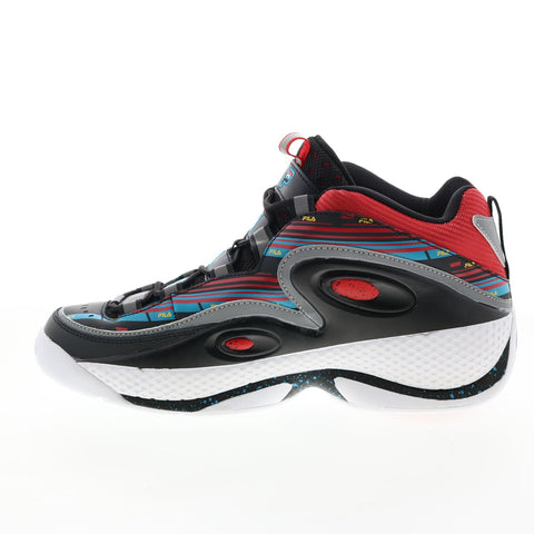 Fila Grant Hill 3 1BM01289-027 Mens Black Leather Athletic Basketball Shoes