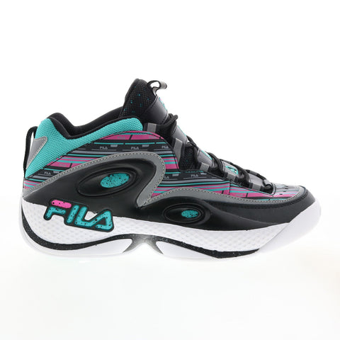 Fila Grant Hill 3 1BM01291-020 Mens Black Leather Athletic Basketball Shoes