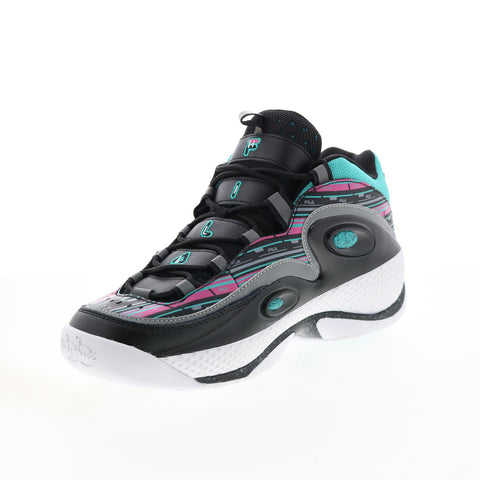 Fila Grant Hill 3 1BM01291-020 Mens Black Leather Athletic Basketball Shoes