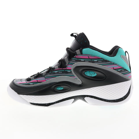 Fila Grant Hill 3 1BM01291-020 Mens Black Leather Athletic Basketball Shoes