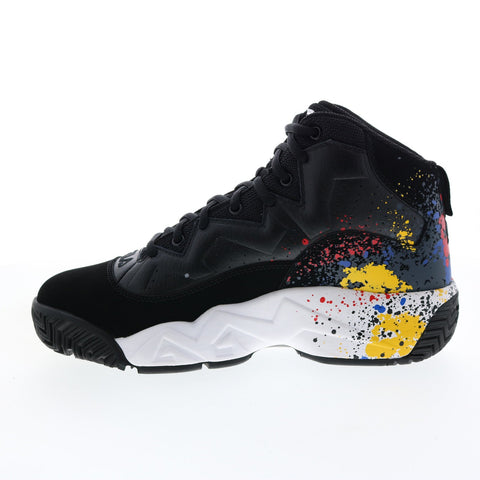 Fila MB Diy 1BM01293-992 Mens Black Leather Lace Up Athletic Basketball Shoes