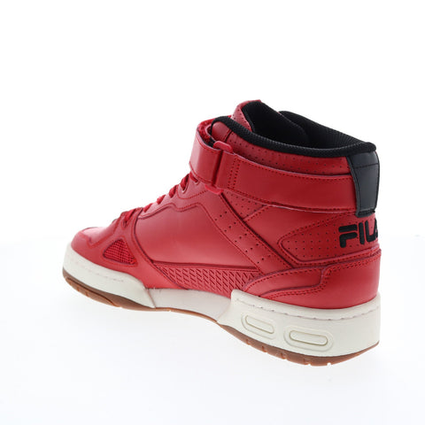 Fila Teratach 600 Mid 1BM01741-602 Mens Red Leather Lifestyle Sneakers Shoes