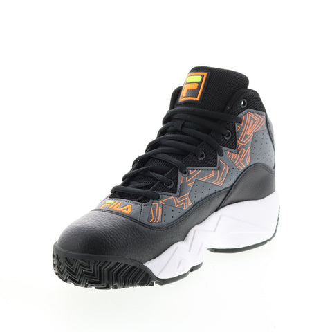 Fila MB 1BM01742-054 Mens Black Leather Lace Up Lifestyle Sneakers Shoes