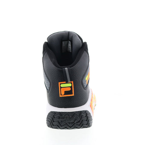 Fila MB 1BM01742-054 Mens Black Leather Lace Up Lifestyle Sneakers Shoes