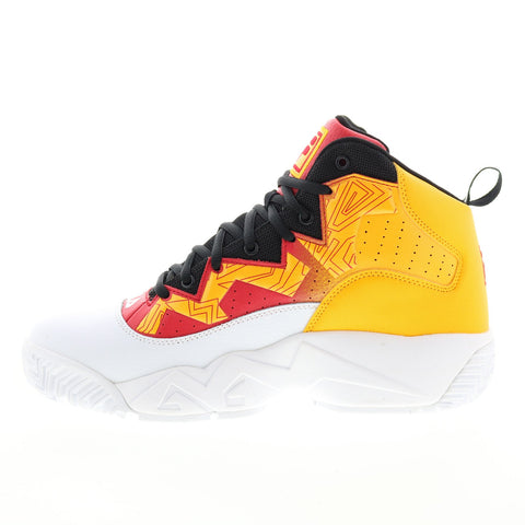 Fila MB 1BM01746-123 Mens White Leather Athletic Basketball Shoes