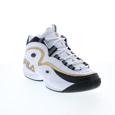 Fila Grant Hill 3 1BM01756-115 Mens White Leather Athletic Basketball Shoes