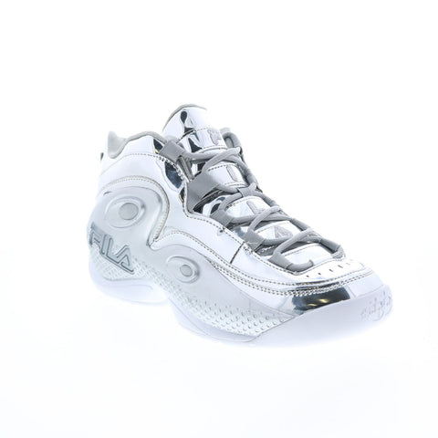 Fila Grant Hill 3 Metallic Mens Silver Synthetic Athletic Basketball Shoes