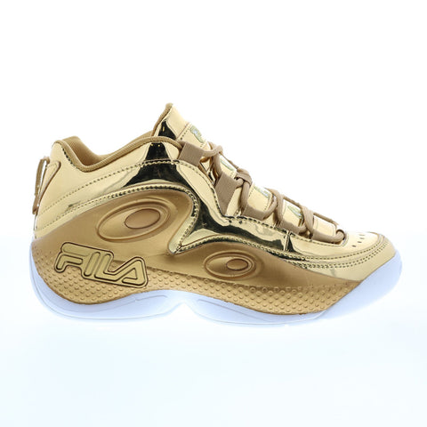 Fila Grant Hill 3 Metallic Mens Gold Synthetic Athletic Basketball Shoes