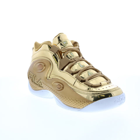 Fila Grant Hill 3 Metallic Mens Gold Synthetic Athletic Basketball Shoes