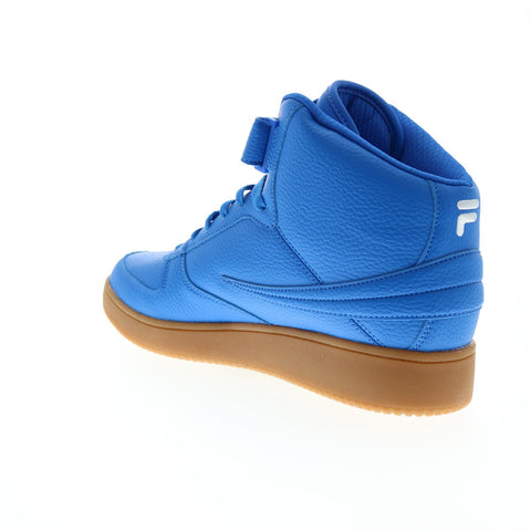 Fila A-High Gum 1BM01765-475 Mens Blue Leather Lifestyle Sneakers Shoes