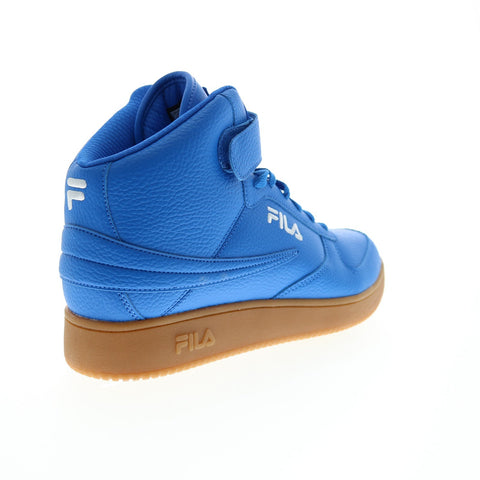 Fila A-High Gum 1BM01765-475 Mens Blue Leather Lifestyle Sneakers Shoes