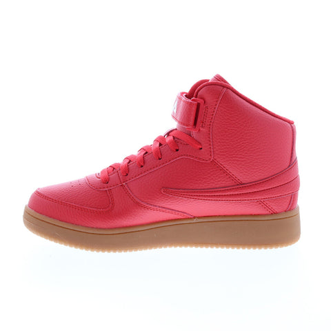 Fila A-High Gum 1BM01765-946 Mens Red Leather Lifestyle Sneakers Shoes