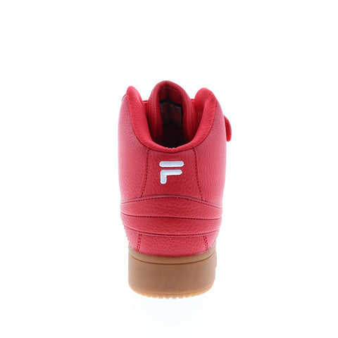 Fila A-High Gum 1BM01765-946 Mens Red Leather Lifestyle Sneakers Shoes