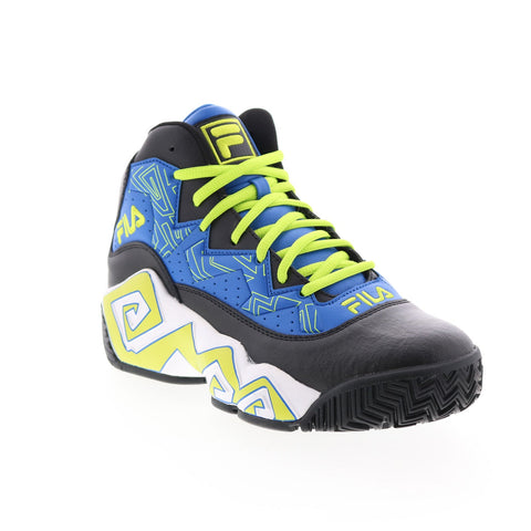 Fila MB 1BM01794-405 Mens Black Leather Lace Up Lifestyle Sneakers Shoes