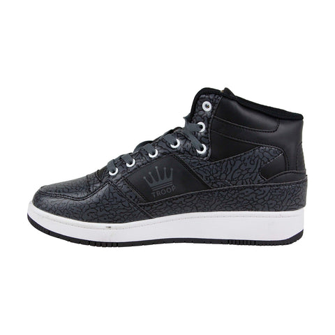 World Of Troop Destroyer 1CM00073-052 Mens Black Casual High Top Sneakers Shoes
