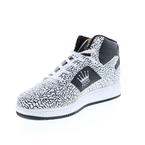 World Of Troop Destroyer Mens White Black Synthetic Lifestyle Sneakers Shoes
