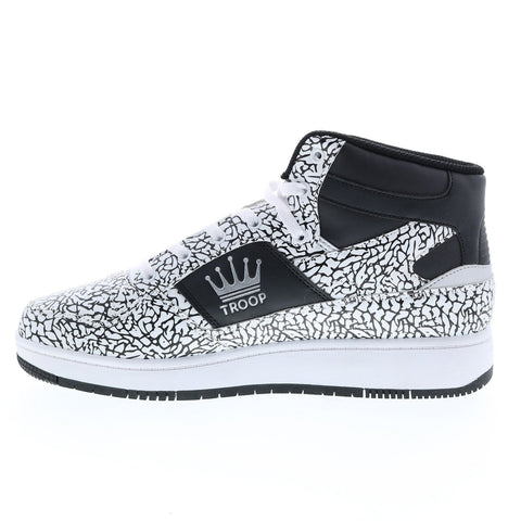 World Of Troop Destroyer Mens White Black Synthetic Lifestyle Sneakers Shoes