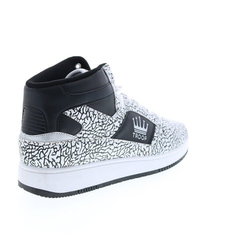 World Of Troop Destroyer Mens White Black Synthetic Lifestyle Sneakers Shoes
