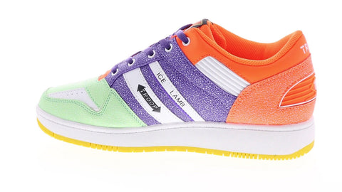 World Of Troop Ice Lamb Mens Orange Synthetic Lace Up Lifestyle Sneakers Shoes