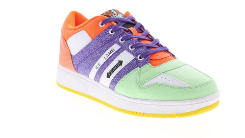 World Of Troop Ice Lamb Mens Orange Synthetic Lace Up Lifestyle Sneakers Shoes