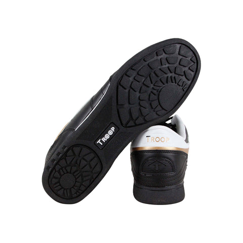 World Of Troop Crown 1CM00075-016 Mens Black Leather Lifestyle Sneakers Shoes