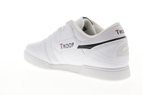 World Of Troop Crown 1CM00075-112 Mens White Leather Lifestyle Sneakers Shoes