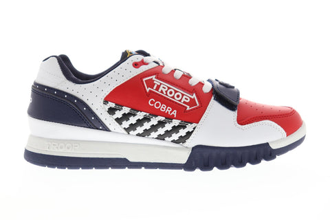 World Of Troop Cobra Mens Red Synthetic Low Top Lace Up Sneakers Shoes