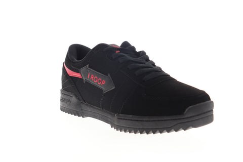 World Of Troop Crown Ripple Mens Black Nubuck Lifestyle Sneakers Shoes