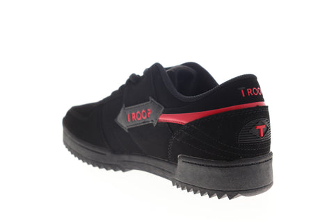 World Of Troop Crown Ripple Mens Black Nubuck Lifestyle Sneakers Shoes