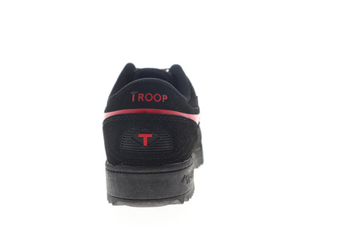 World Of Troop Crown Ripple Mens Black Nubuck Lifestyle Sneakers Shoes