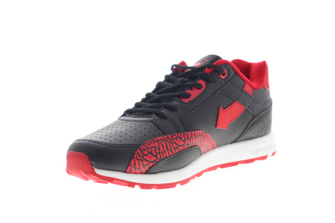 World Of Troop Arrow Jogger 1CM00433-023 Mens Black Leather Lifestyle Sneakers Shoes