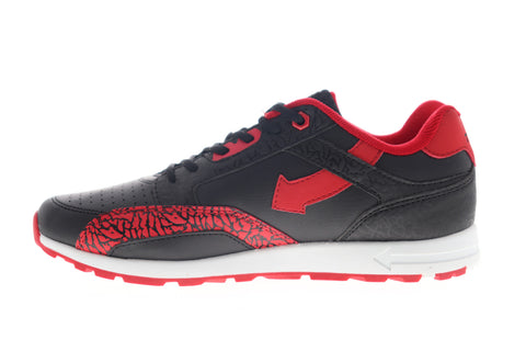 World Of Troop Arrow Jogger 1CM00433-023 Mens Black Leather Lifestyle Sneakers Shoes