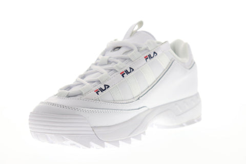 Fila D-Formation Mens White Synthetic Low Top Lace Up Sneakers Shoes