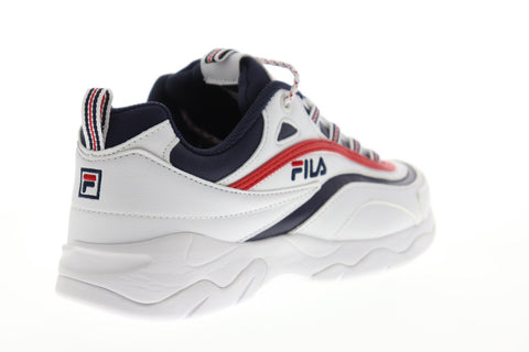 Fila Ray Mens White Synthetic Low Top Lace Up Sneakers Shoes