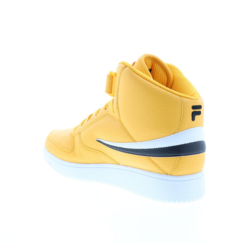 Fila A-High 1CM00540-703 Mens Yellow Leather Lifestyle Sneakers Shoes