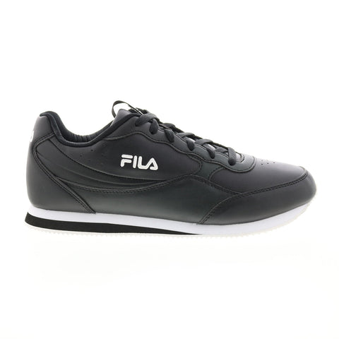 Fila Panzia 1CM00841-013 Mens Black Leather Lifestyle Sneakers Shoes