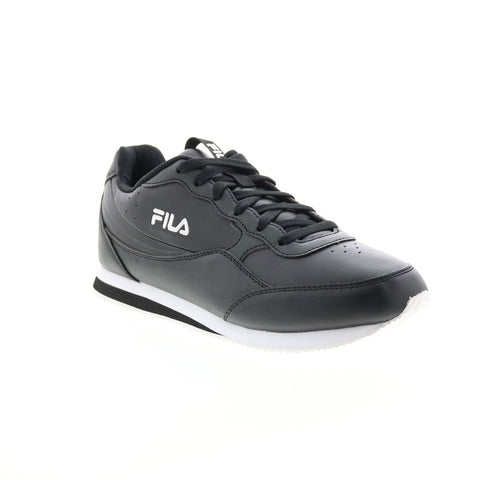 Fila Panzia 1CM00841-013 Mens Black Leather Lifestyle Sneakers Shoes