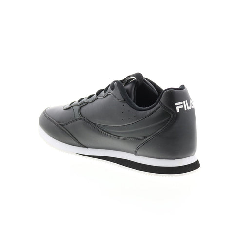 Fila Panzia 1CM00841-013 Mens Black Leather Lifestyle Sneakers Shoes