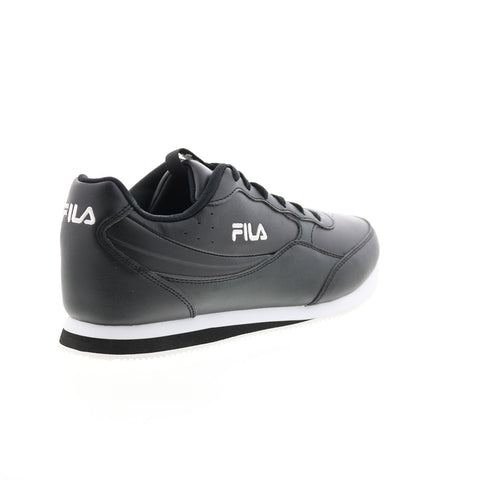 Fila Panzia 1CM00841-013 Mens Black Leather Lifestyle Sneakers Shoes