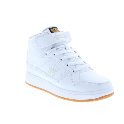 World Of Troop Destroyer 20 Mid Mens White Lifestyle Sneakers Shoes