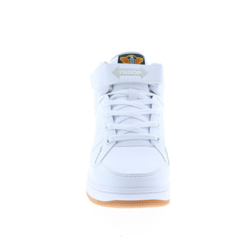 World Of Troop Destroyer 20 Mid Mens White Lifestyle Sneakers Shoes