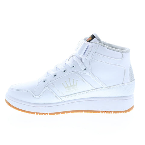 World Of Troop Destroyer 20 Mid Mens White Lifestyle Sneakers Shoes