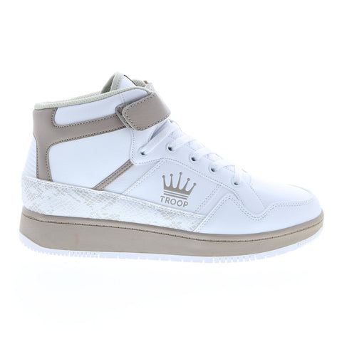 World Of Troop Destroyer 20 Mid Mens White Lifestyle Sneakers Shoes